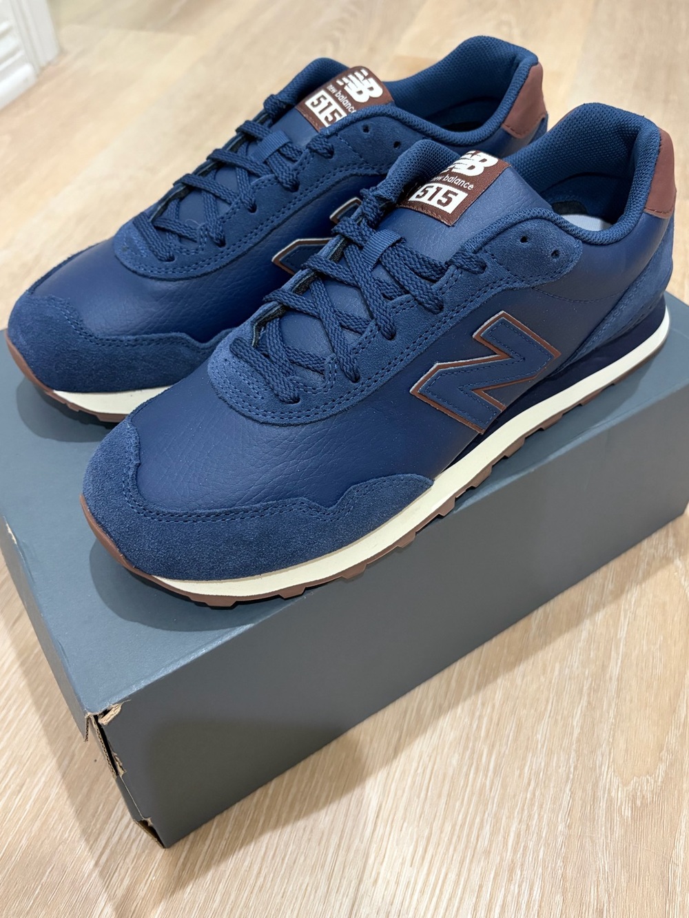 New Balance 515 Navy/Brown/Cream NEW